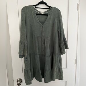 Umgee Green Mini Dress